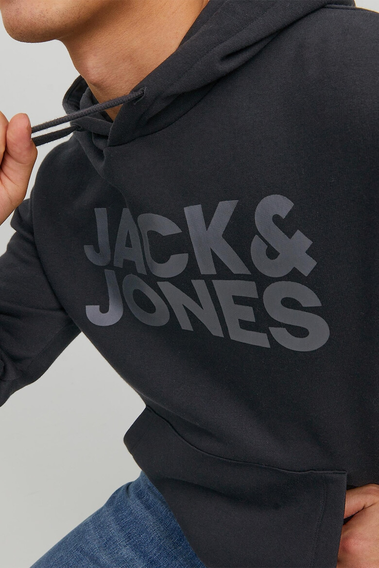 Jack & Jones Hanorac cu imprimeu logo si buzunar kangaroo - Pled.ro