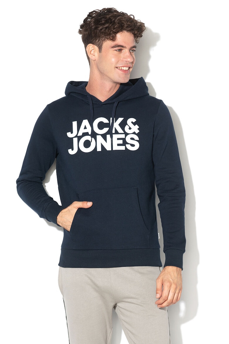 Jack & Jones Hanorac cu imprimeu logo si buzunar kangaroo - Pled.ro