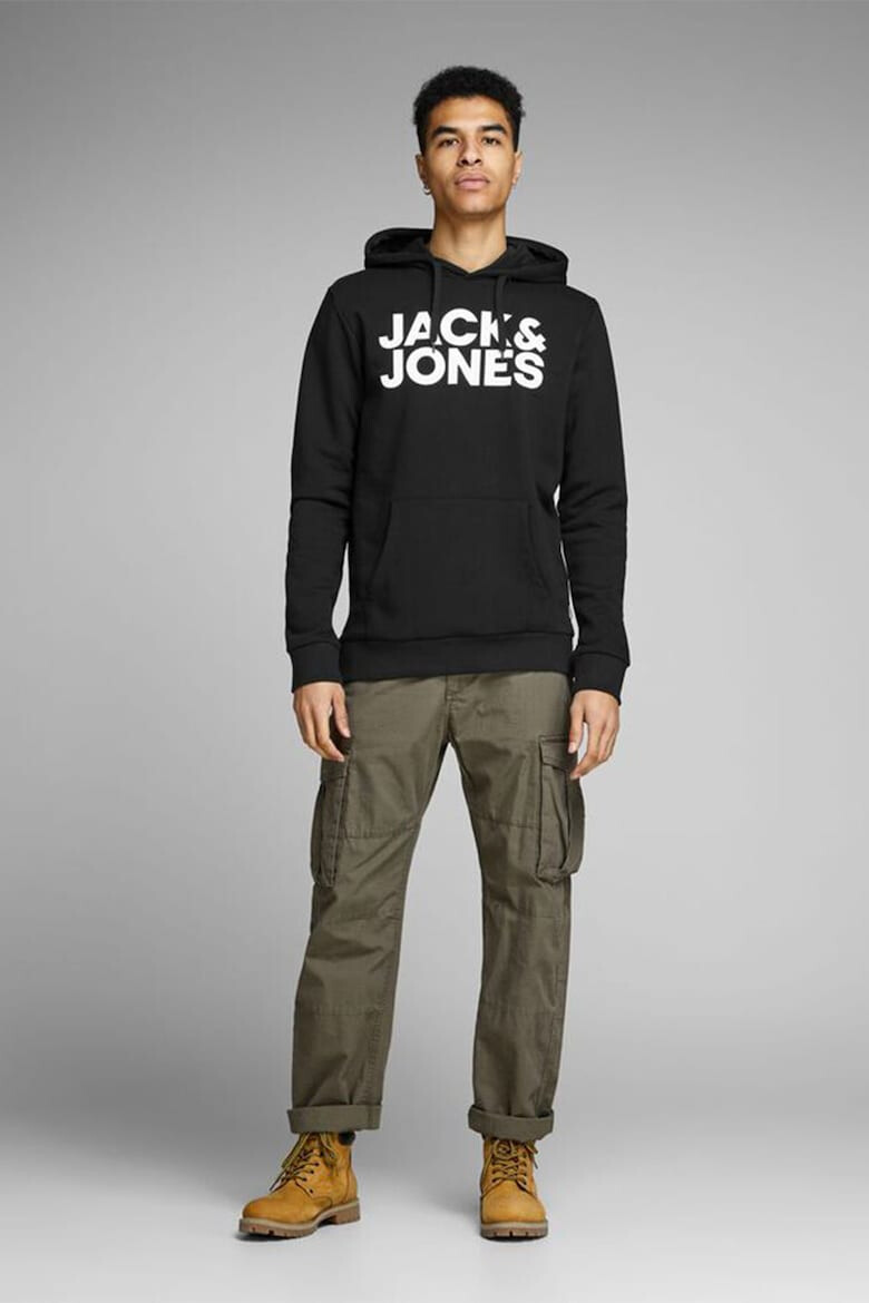 Jack & Jones Hanorac cu imprimeu logo si buzunar kangaroo - Pled.ro