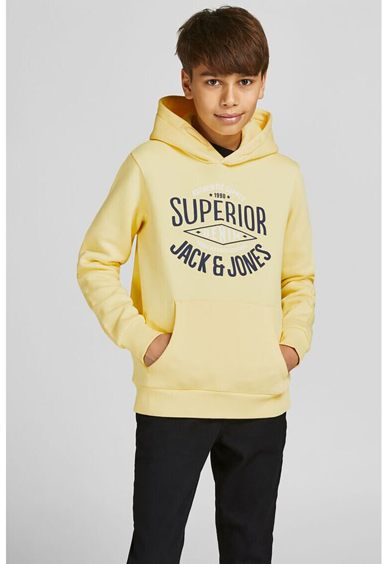 Jack & Jones Hanorac cu imprimeu logo si buzunar kangaroo - Pled.ro