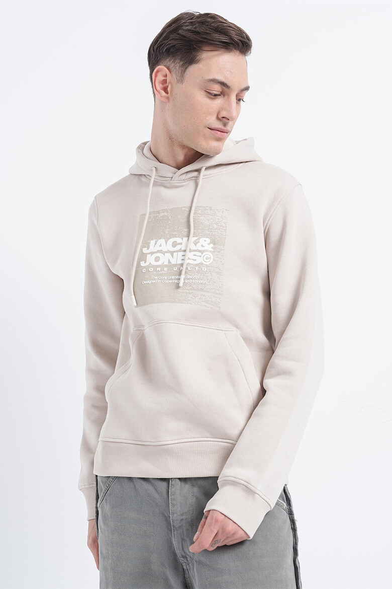 Jack & Jones Hanorac cu imprimeu logo si buzunar kangaroo Aero - Pled.ro