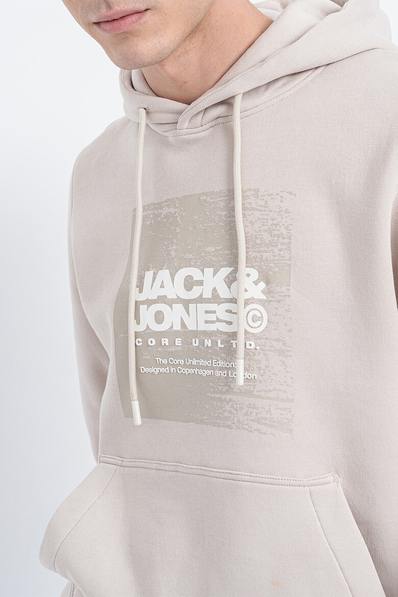 Jack & Jones Hanorac cu imprimeu logo si buzunar kangaroo Aero - Pled.ro