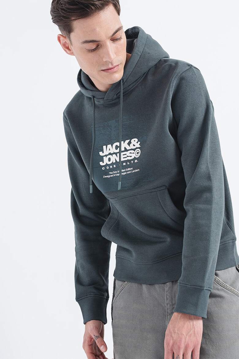 Jack & Jones Hanorac cu imprimeu logo si buzunar kangaroo Aero - Pled.ro