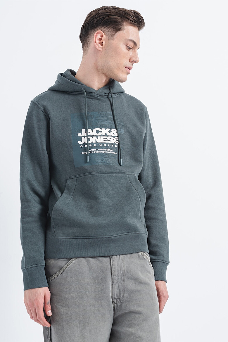 Jack & Jones Hanorac cu imprimeu logo si buzunar kangaroo Aero - Pled.ro