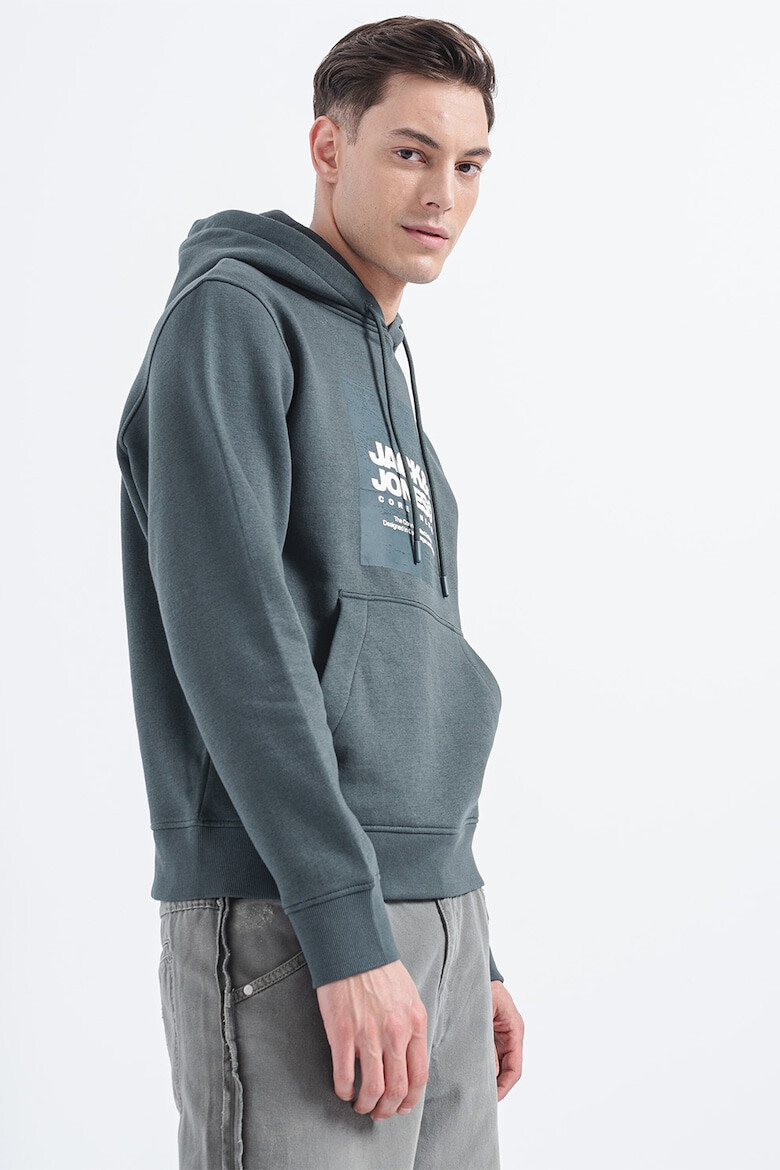 Jack & Jones Hanorac cu imprimeu logo si buzunar kangaroo Aero - Pled.ro