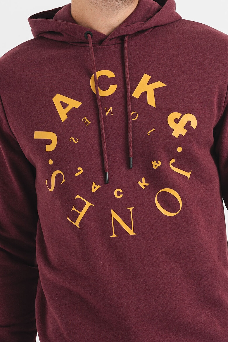 Jack & Jones Hanorac cu imprimeu logo si snururi de ajustare - Pled.ro