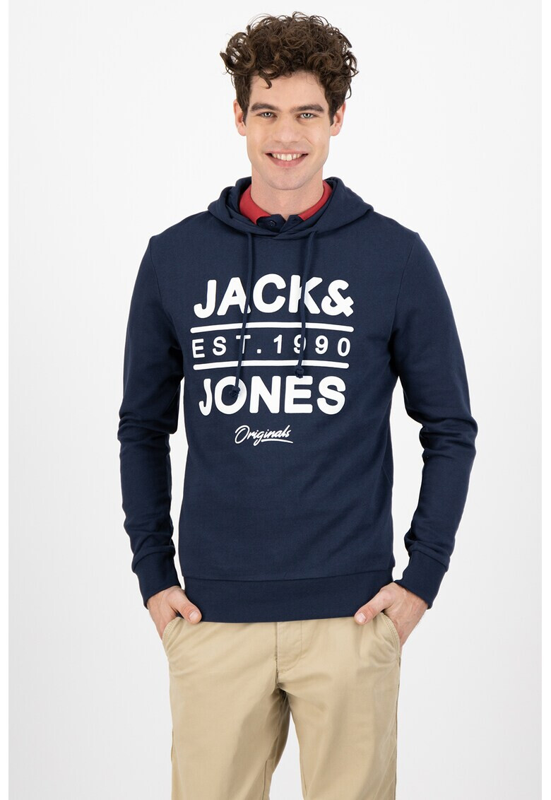 Jack&Jones Hanorac cu imprimeu logo supradimensionat - Pled.ro