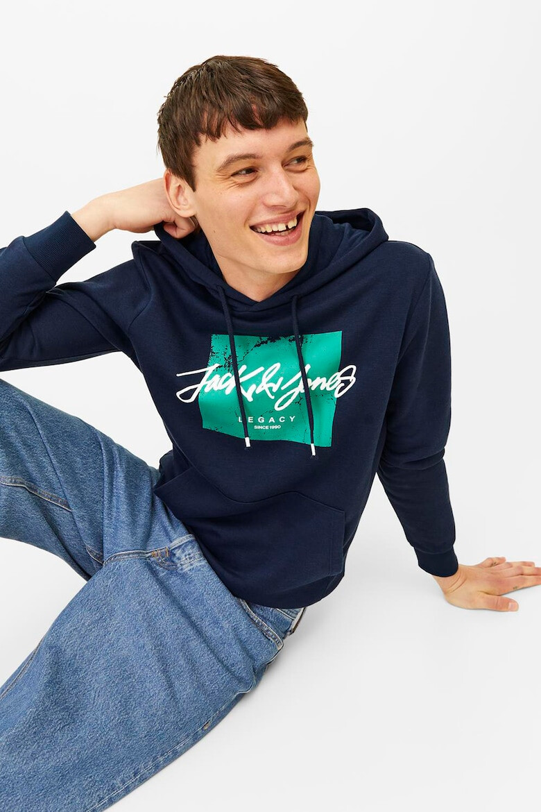 Jack & Jones Hanorac cu imprimeu logo Tiley - Pled.ro