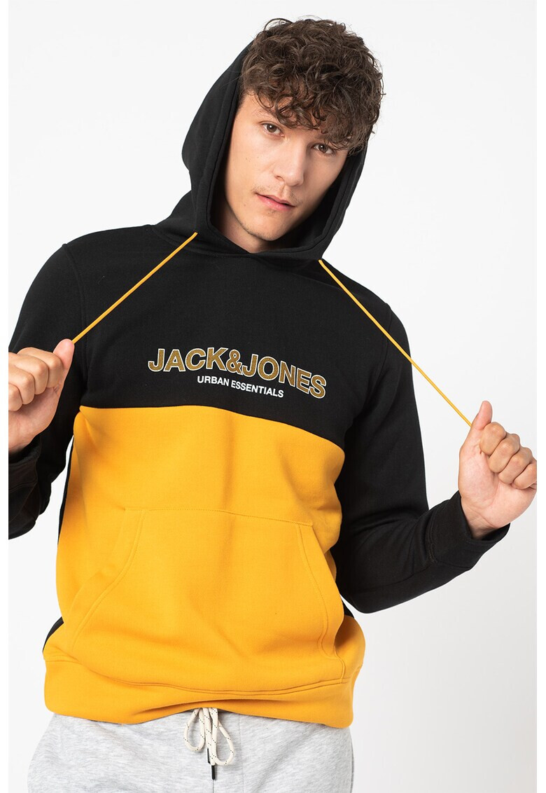 Jack&Jones Hanorac colorblock cu imprimeu logo - Pled.ro