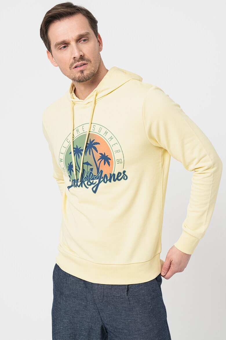 Jack & Jones Hanorac cu imprimeu tropical - Pled.ro