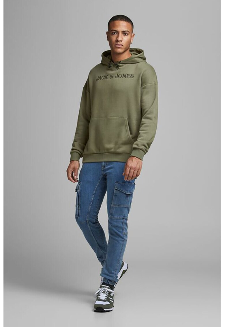 Jack&Jones Hanorac cu logo si buzunar kangaroo - Pled.ro