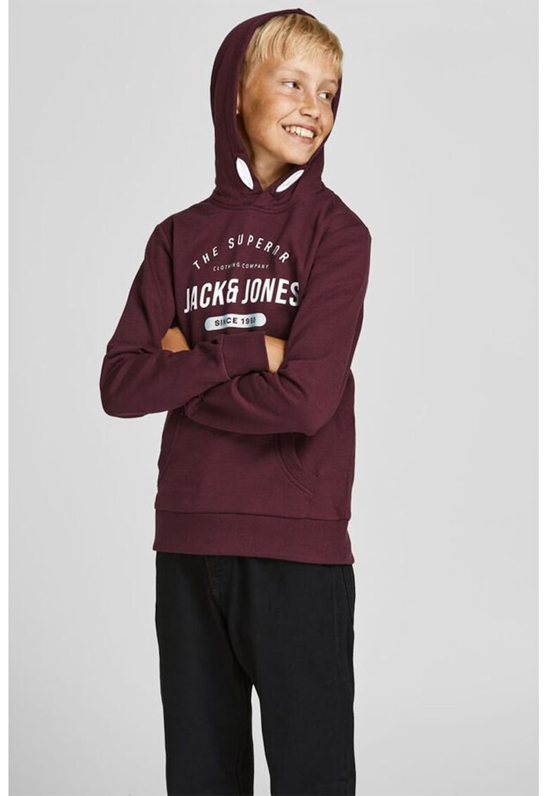 Jack&Jones Hanorac cu logo si buzunar kangaroo - Pled.ro