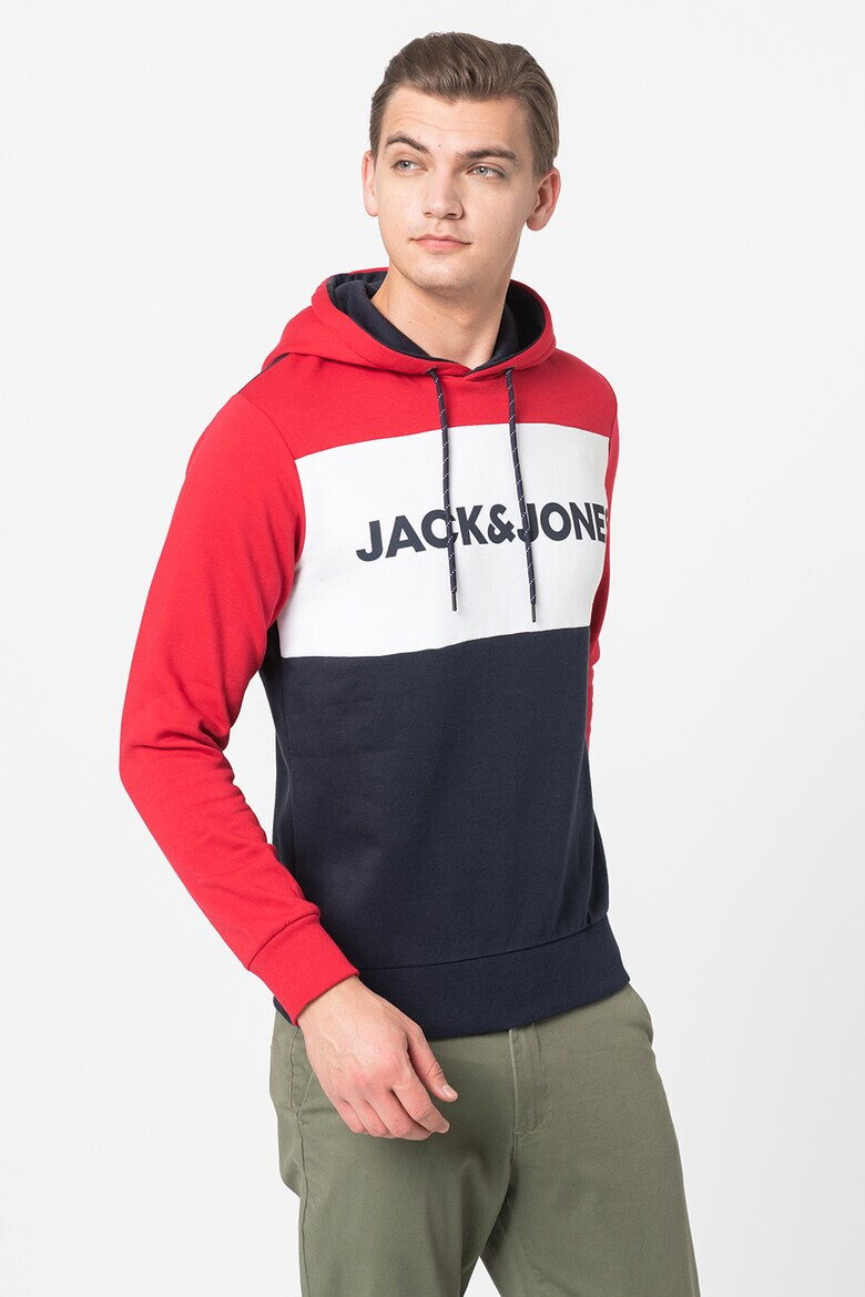 Jack & Jones Hanorac cu model colorblock si logo - Pled.ro