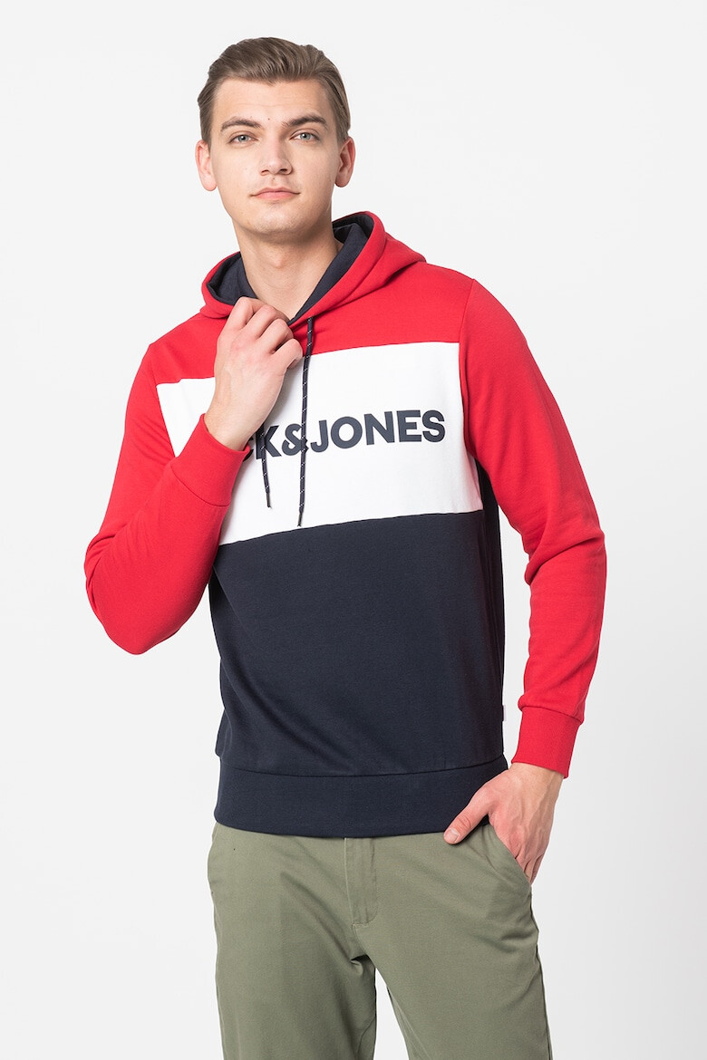 Jack & Jones Hanorac cu model colorblock si logo - Pled.ro