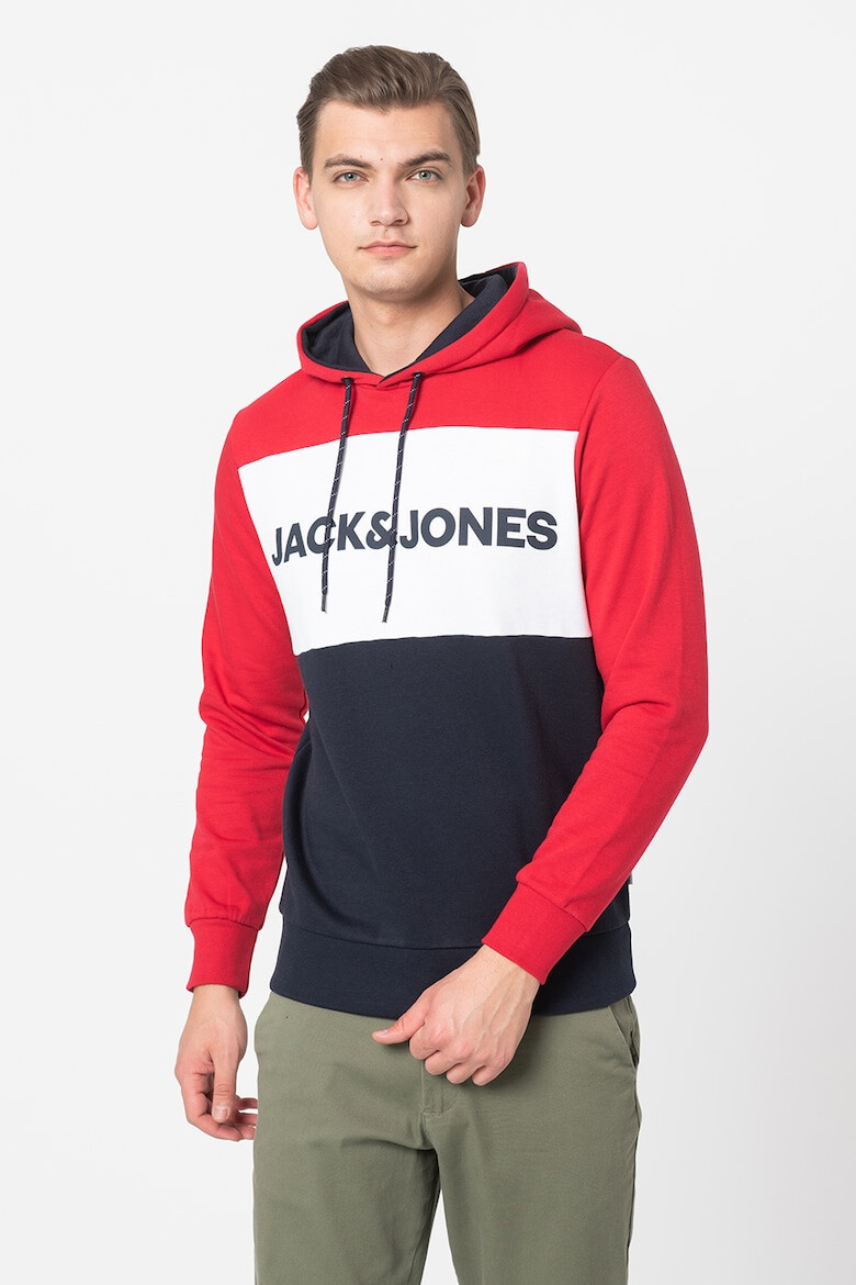 Jack & Jones Hanorac cu model colorblock si logo - Pled.ro