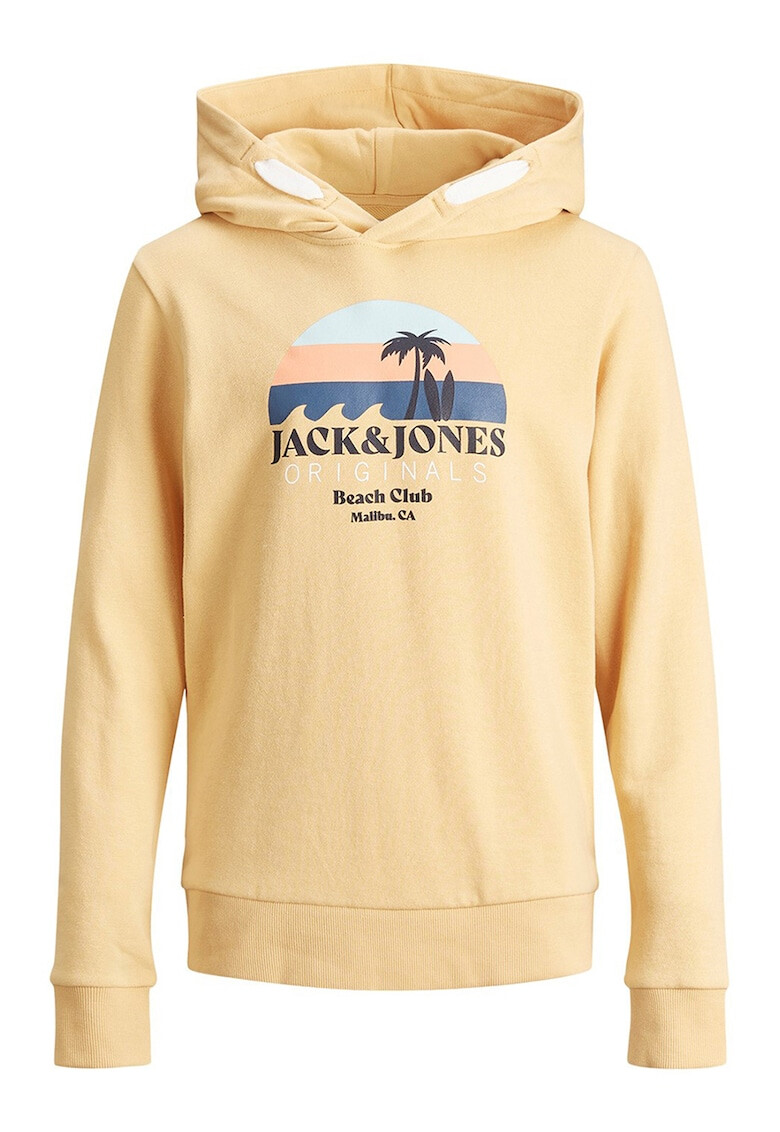 Jack&Jones Hanorac cu model cu gluga ajustabila - Pled.ro