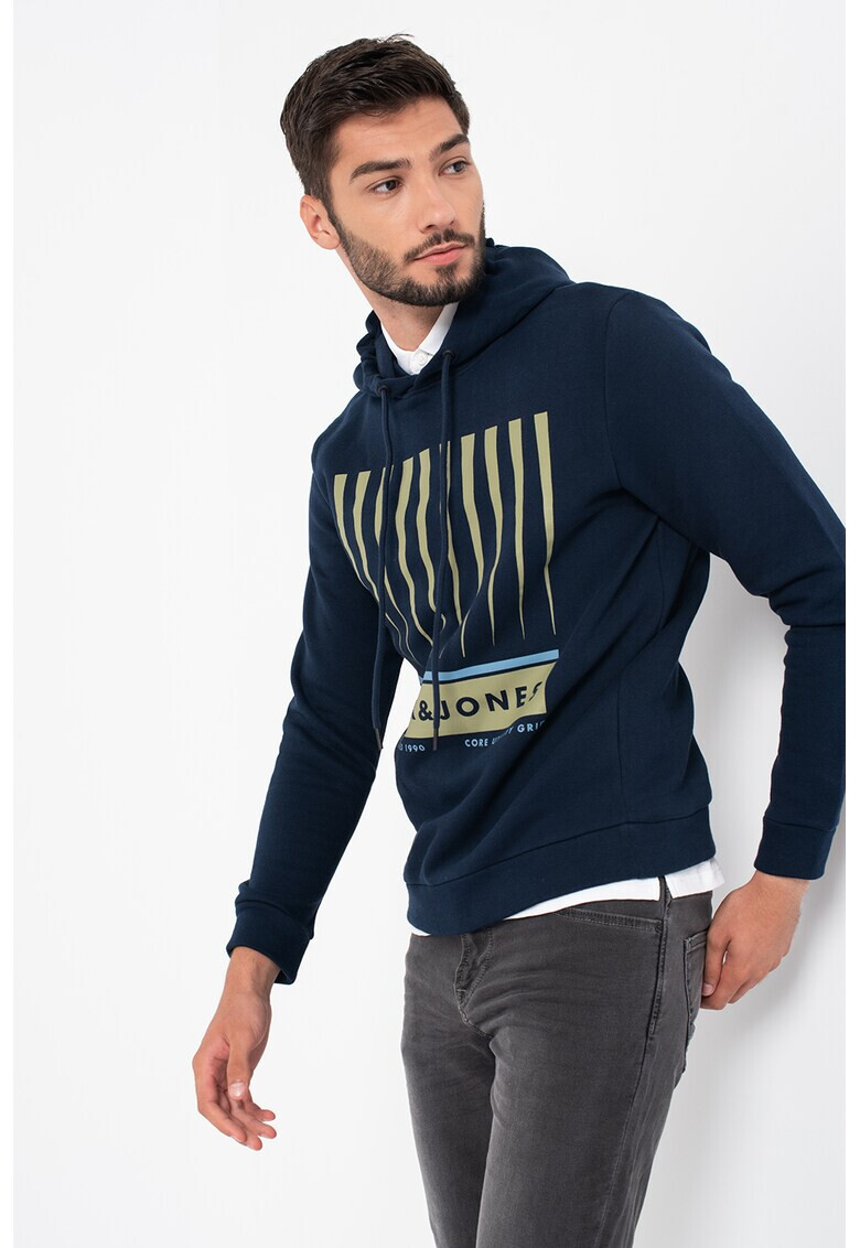 Jack&Jones Hanorac cu model si snur Booster - Pled.ro