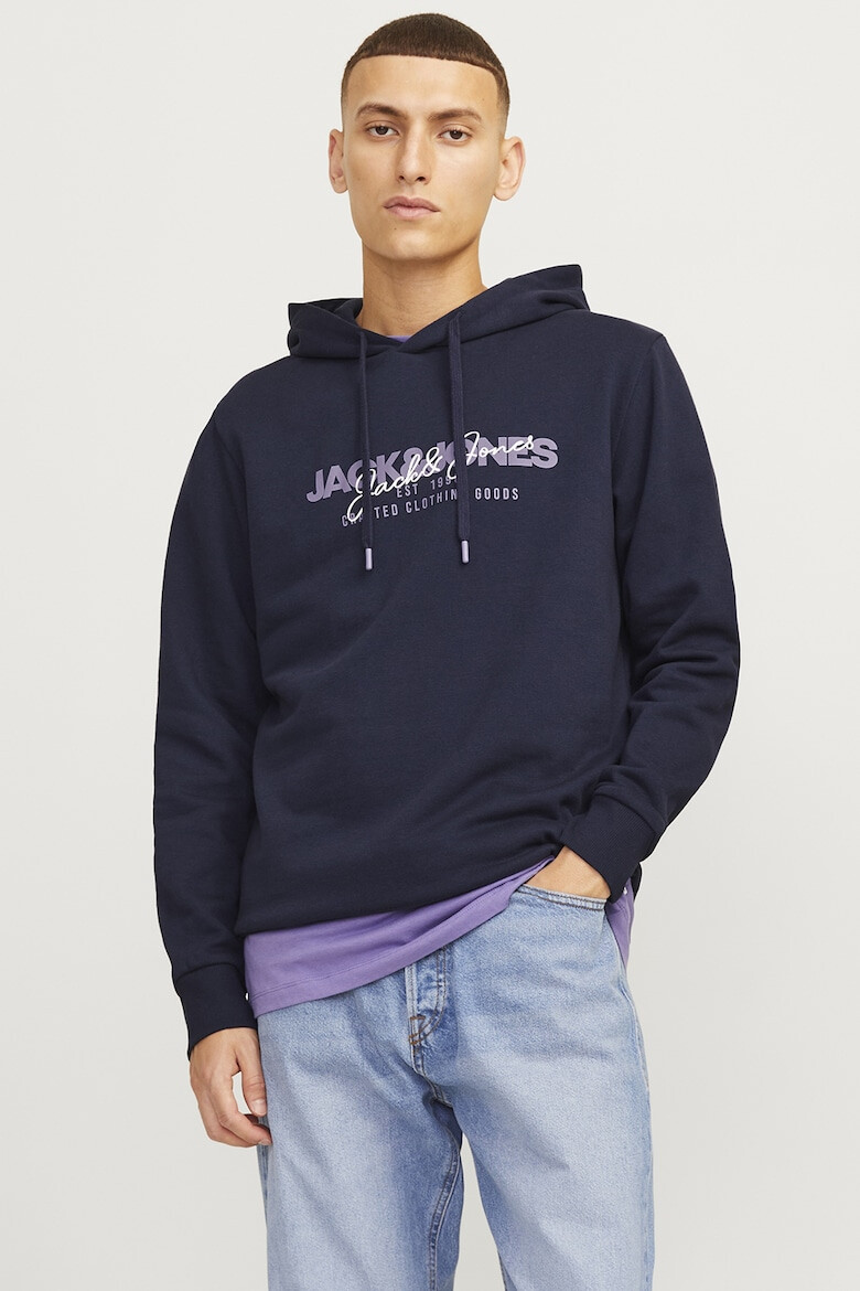 Jack & Jones Hanorac din amestec de bumbac cu imprimeu logo - Pled.ro