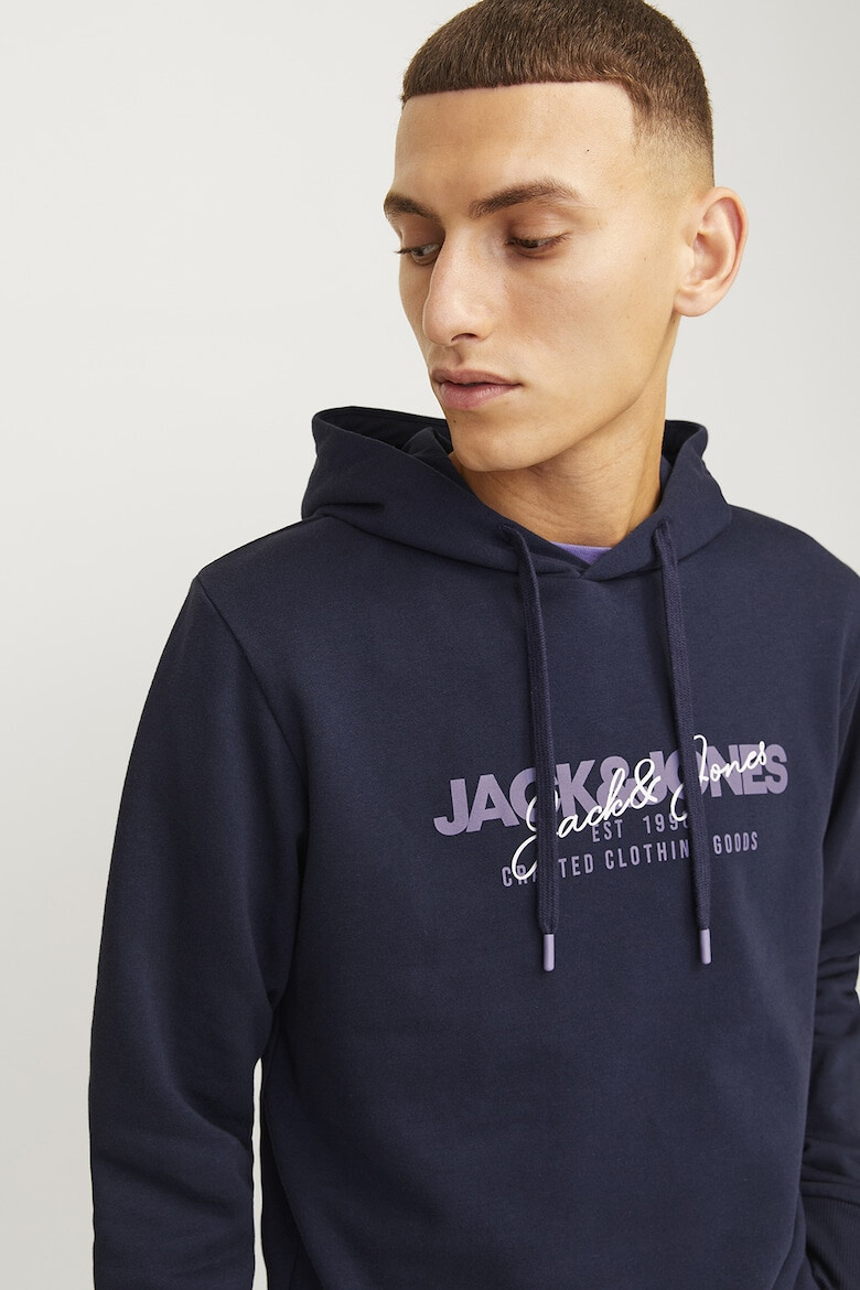 Jack & Jones Hanorac din amestec de bumbac cu imprimeu logo - Pled.ro