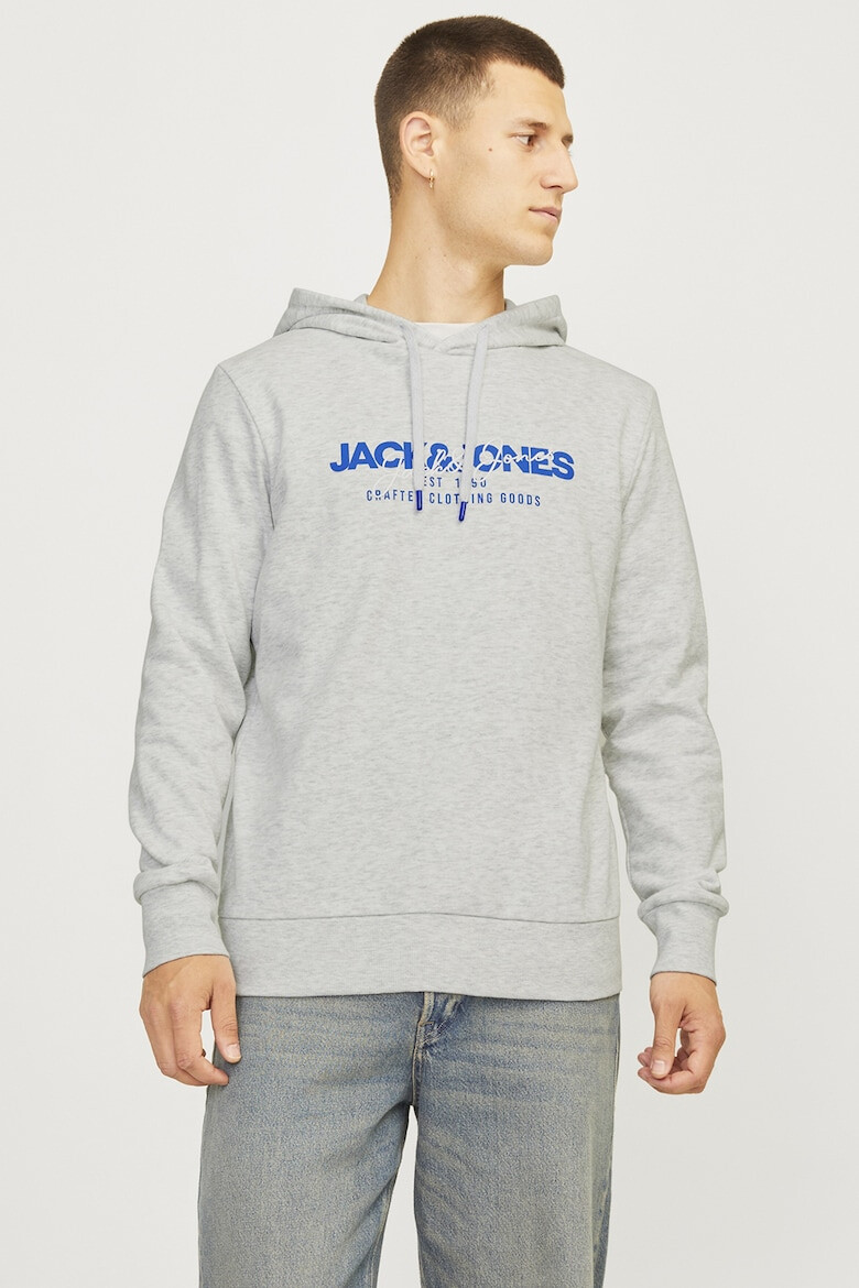 Jack & Jones Hanorac din amestec de bumbac cu imprimeu logo - Pled.ro