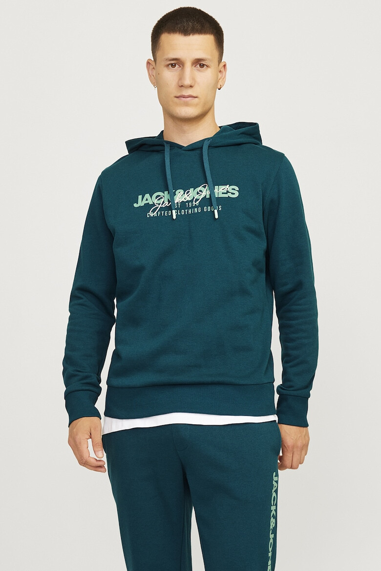 Jack & Jones Hanorac din amestec de bumbac cu imprimeu logo - Pled.ro