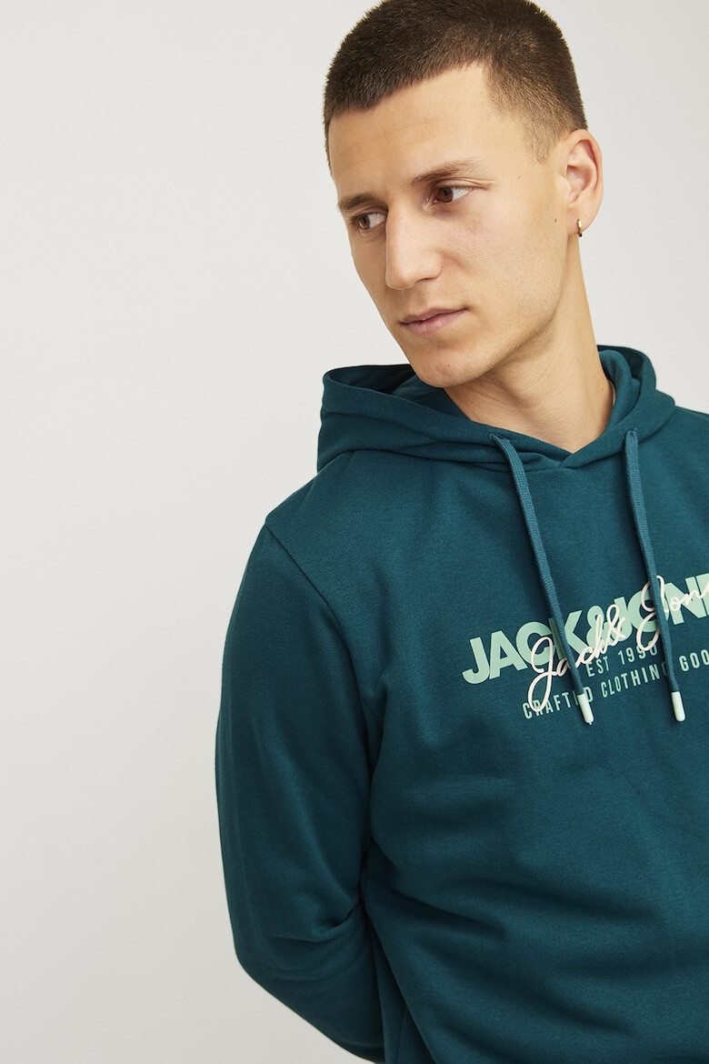 Jack & Jones Hanorac din amestec de bumbac cu imprimeu logo - Pled.ro