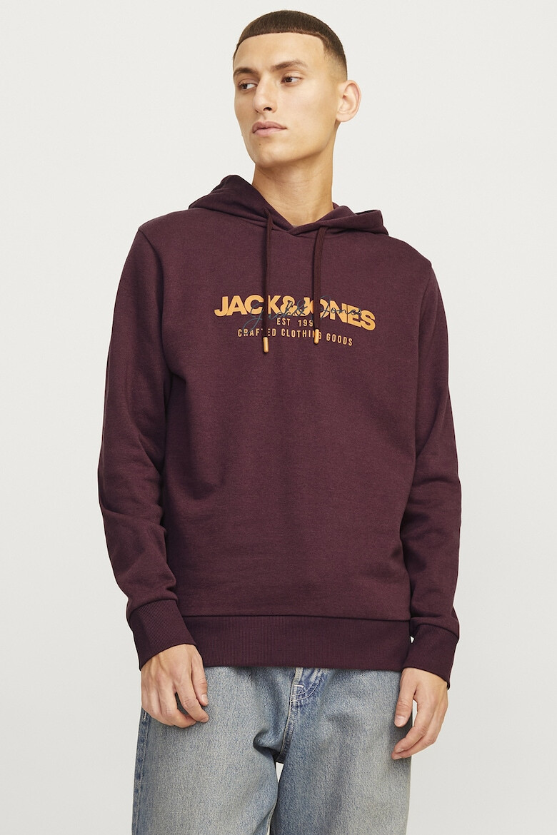 Jack & Jones Hanorac din amestec de bumbac cu imprimeu logo - Pled.ro