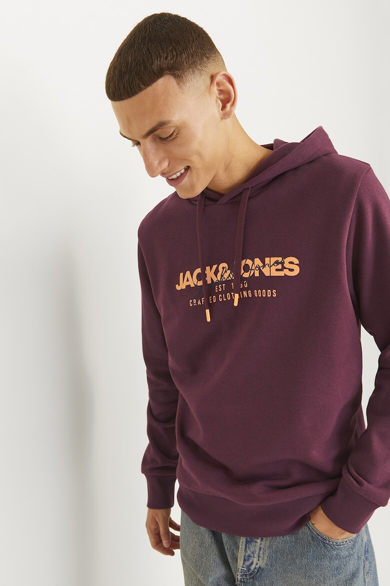 Jack & Jones Hanorac din amestec de bumbac cu imprimeu logo - Pled.ro