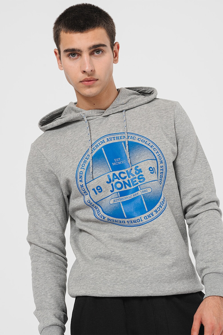 Jack & Jones Hanorac din amestec de bumbac cu imprimeu logo - Pled.ro