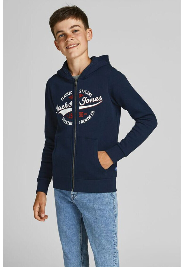 Jack&Jones Hanorac din amestec de bumbac cu imprimeu logo - Pled.ro