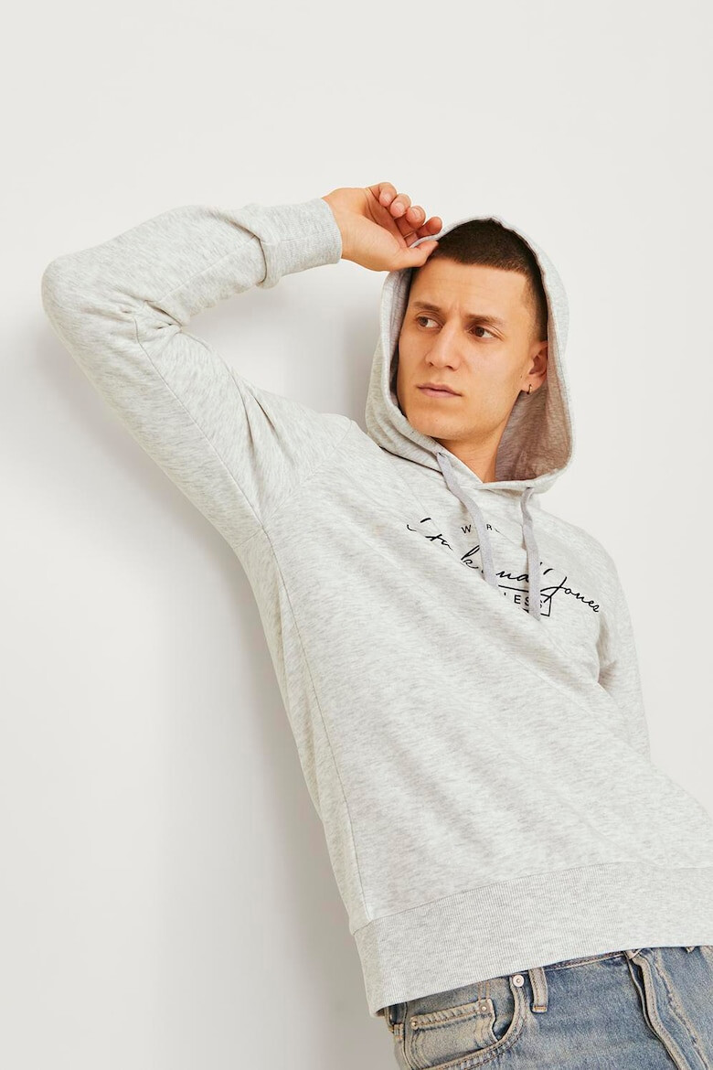 Jack & Jones Hanorac din amestec de bumbac cu logo - Pled.ro