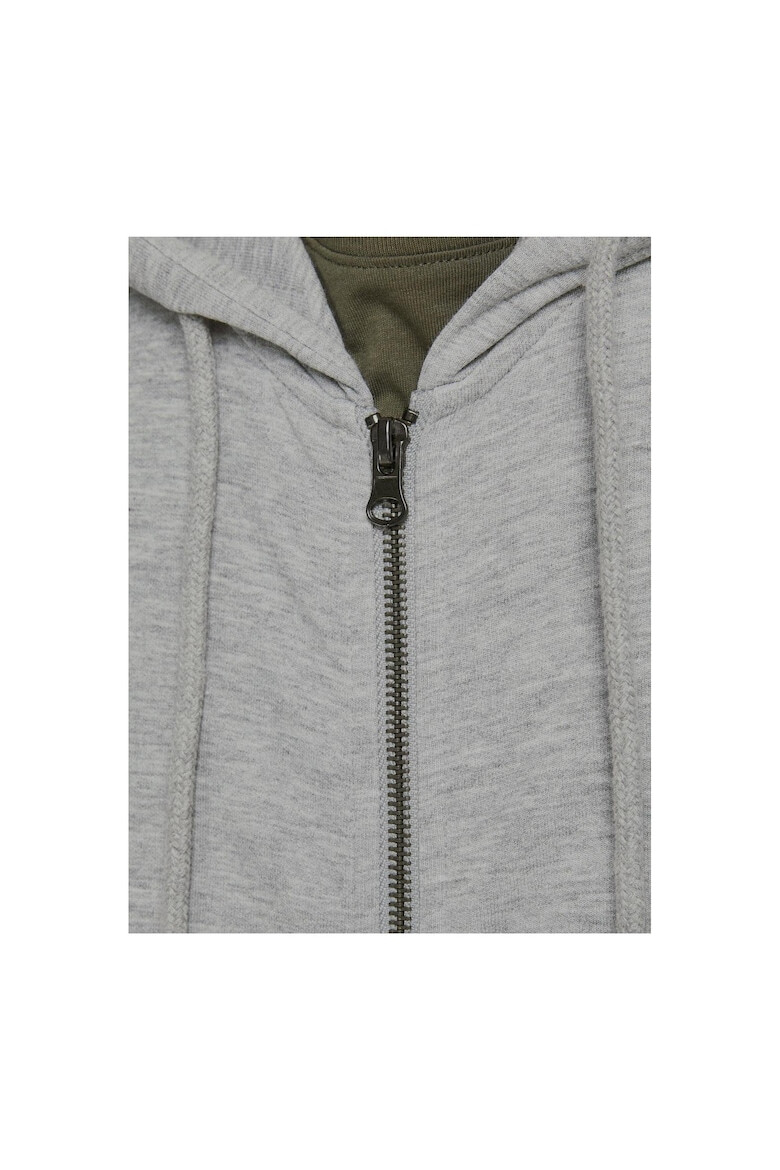 Jack & Jones Hanorac JACK &JONES Basic 12181901-Light Grey Melange REG 16561 - Pled.ro