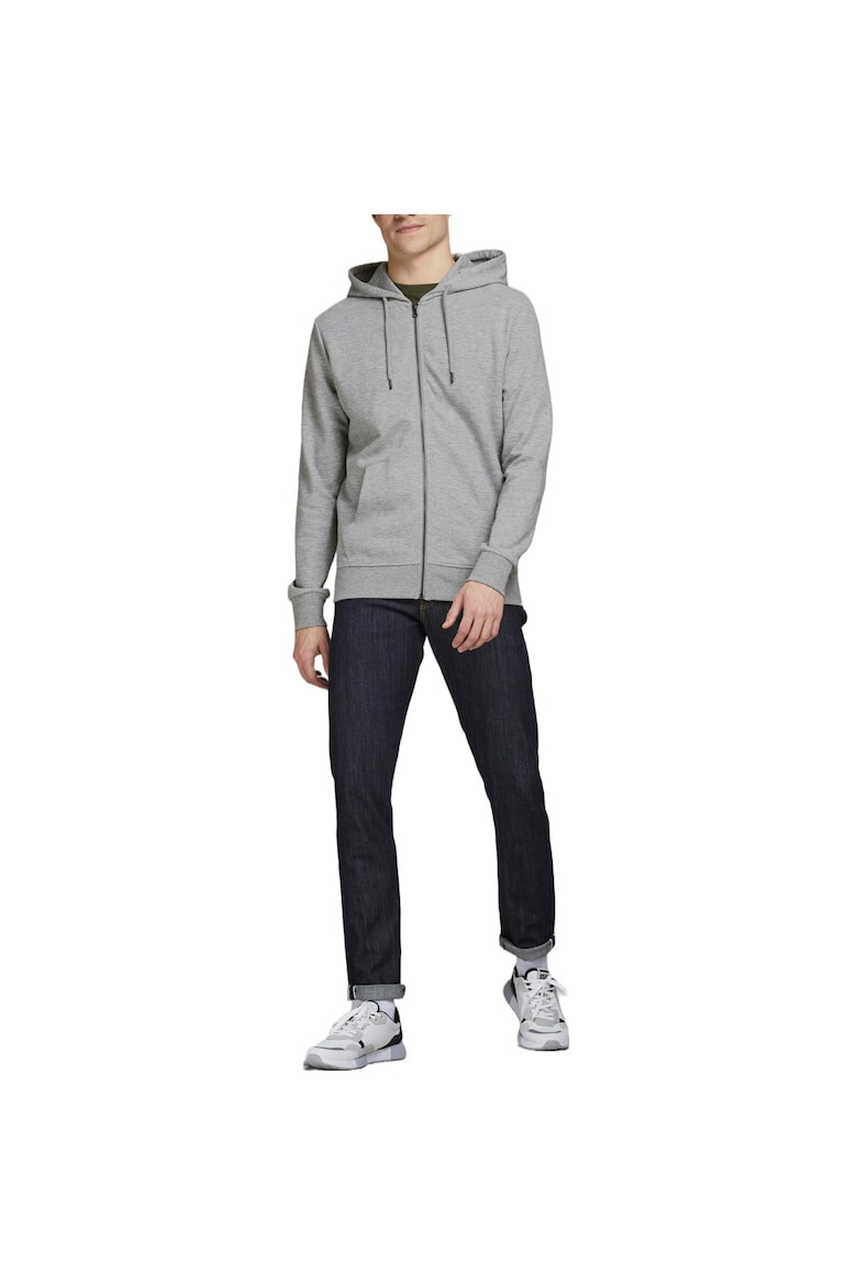 Jack & Jones Hanorac JACK &JONES Basic 12181901-Light Grey Melange REG 16561 - Pled.ro