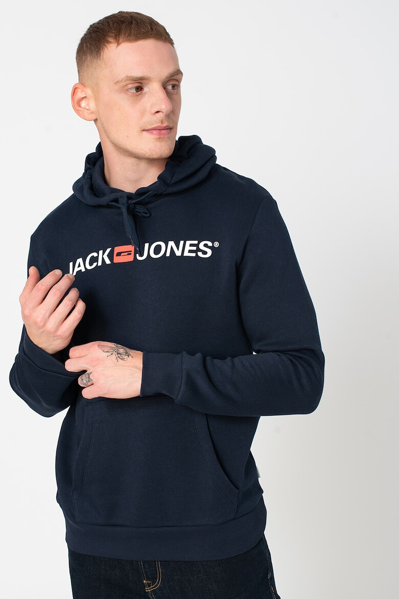 Jack & Jones Hanorac regular fit cu buzunar kangaroo - Pled.ro