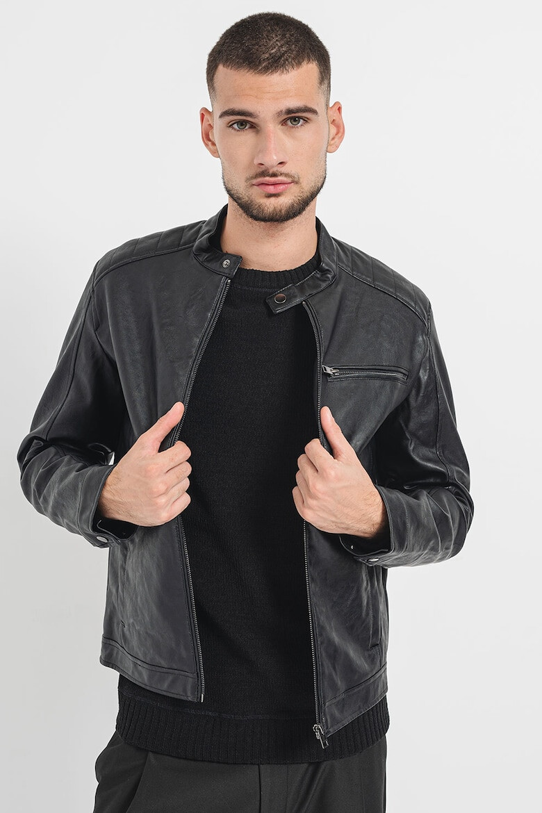 Jack & Jones Jacheta regular fit cu fermoar - Pled.ro