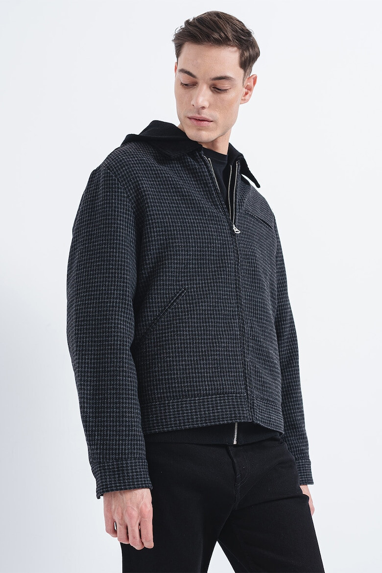 Jack & Jones Jacheta regular fit cu model in carouri - Pled.ro