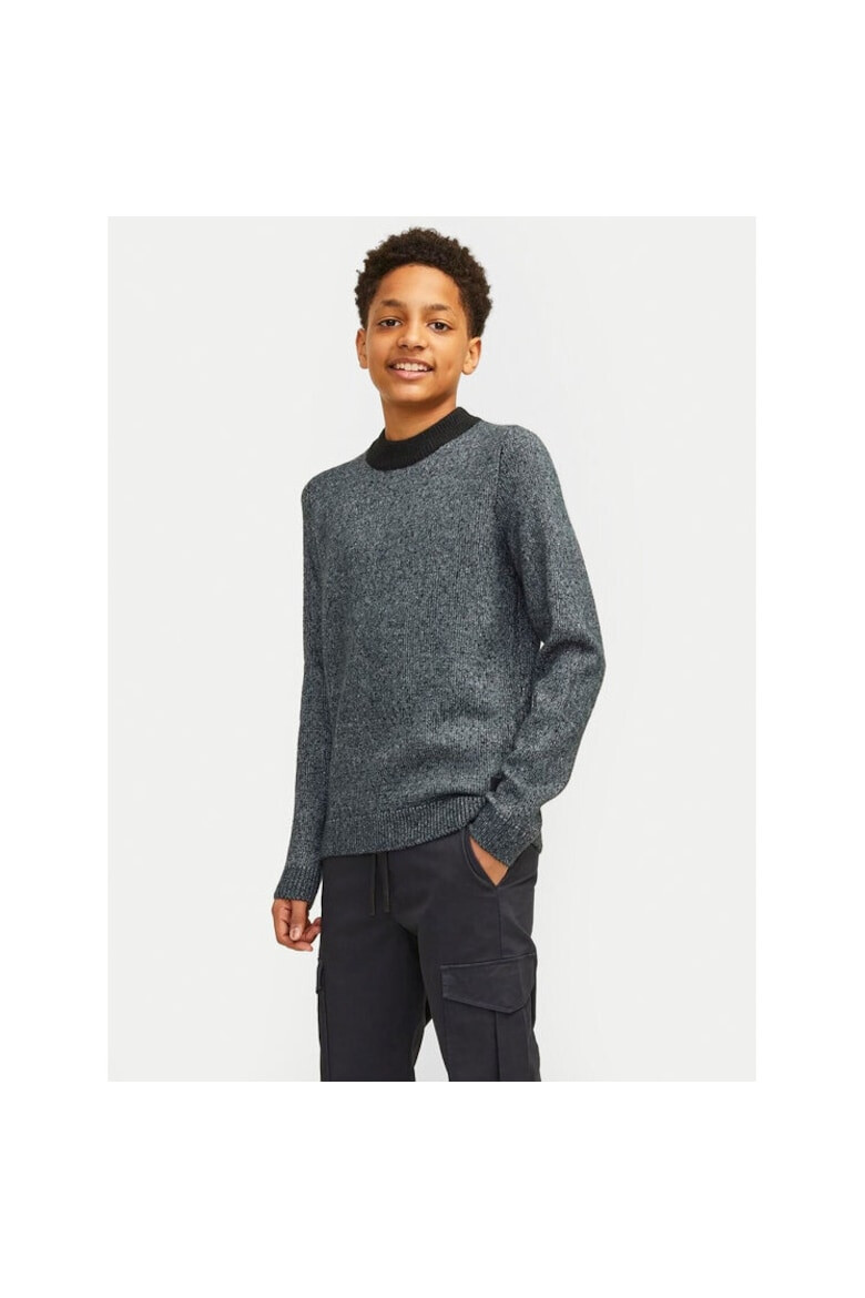 Jack & Jones Jack&Jones Junior Pulover Space 12262664 Albastru Regular Fit Poliester - Pled.ro