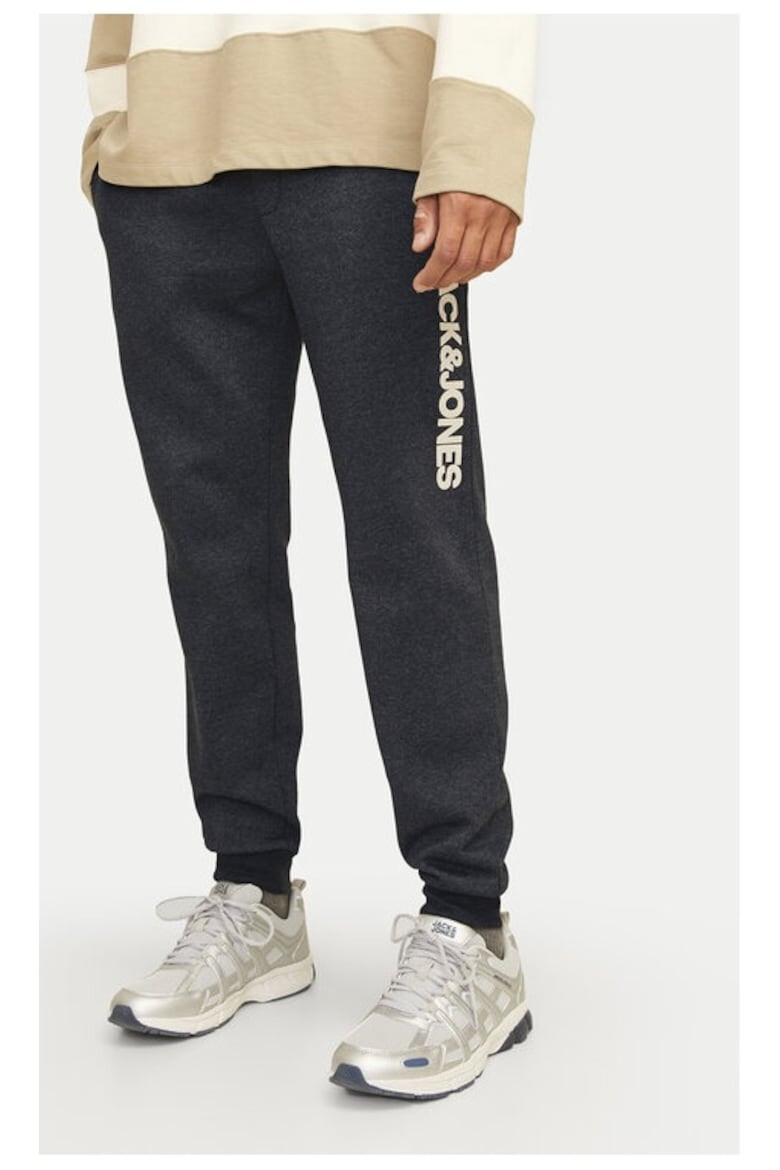 Jack & Jones Jack&Jones Pantaloni trening Gordon 12258477 Negru Regular Fit Bumbac - Pled.ro