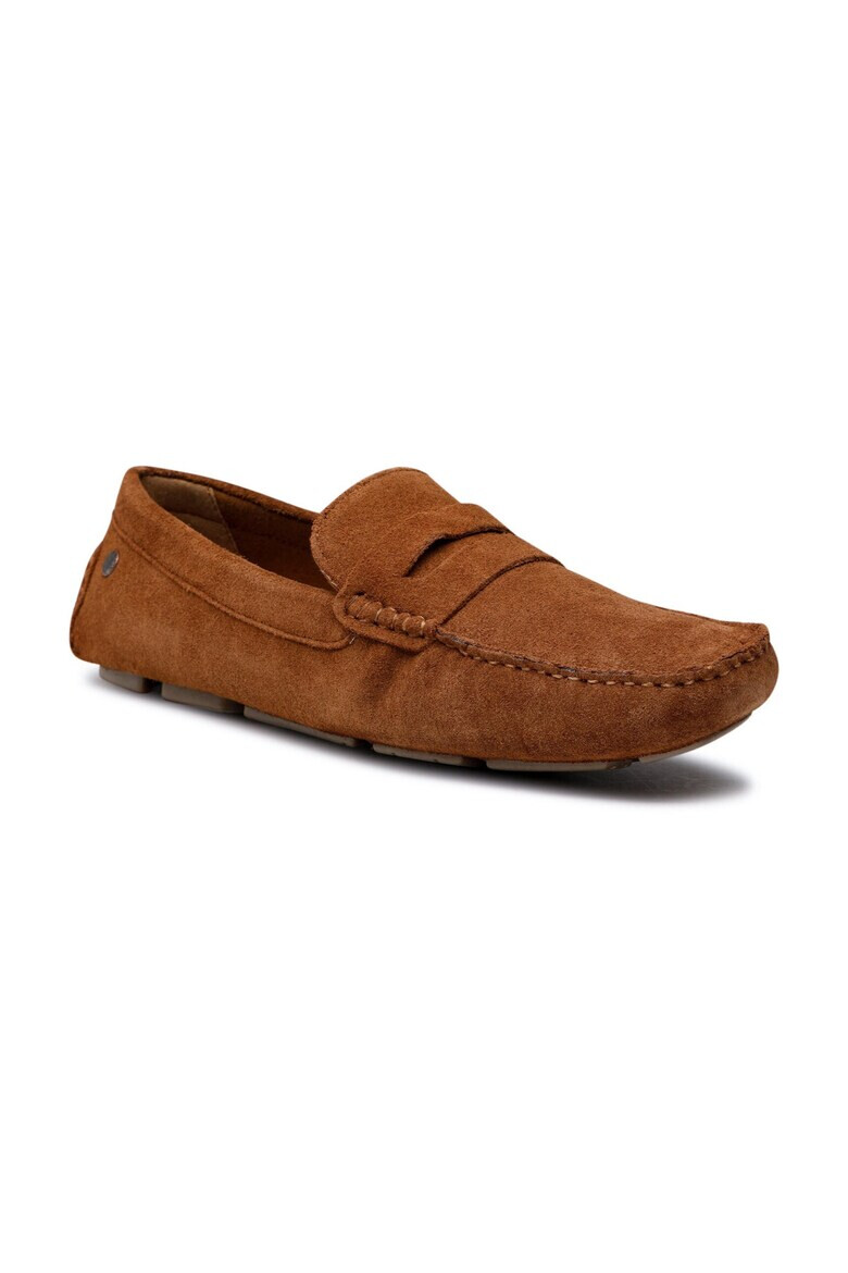 Jack & Jones Mocasini barbati 473551 Piele intoarsa Maro - Pled.ro