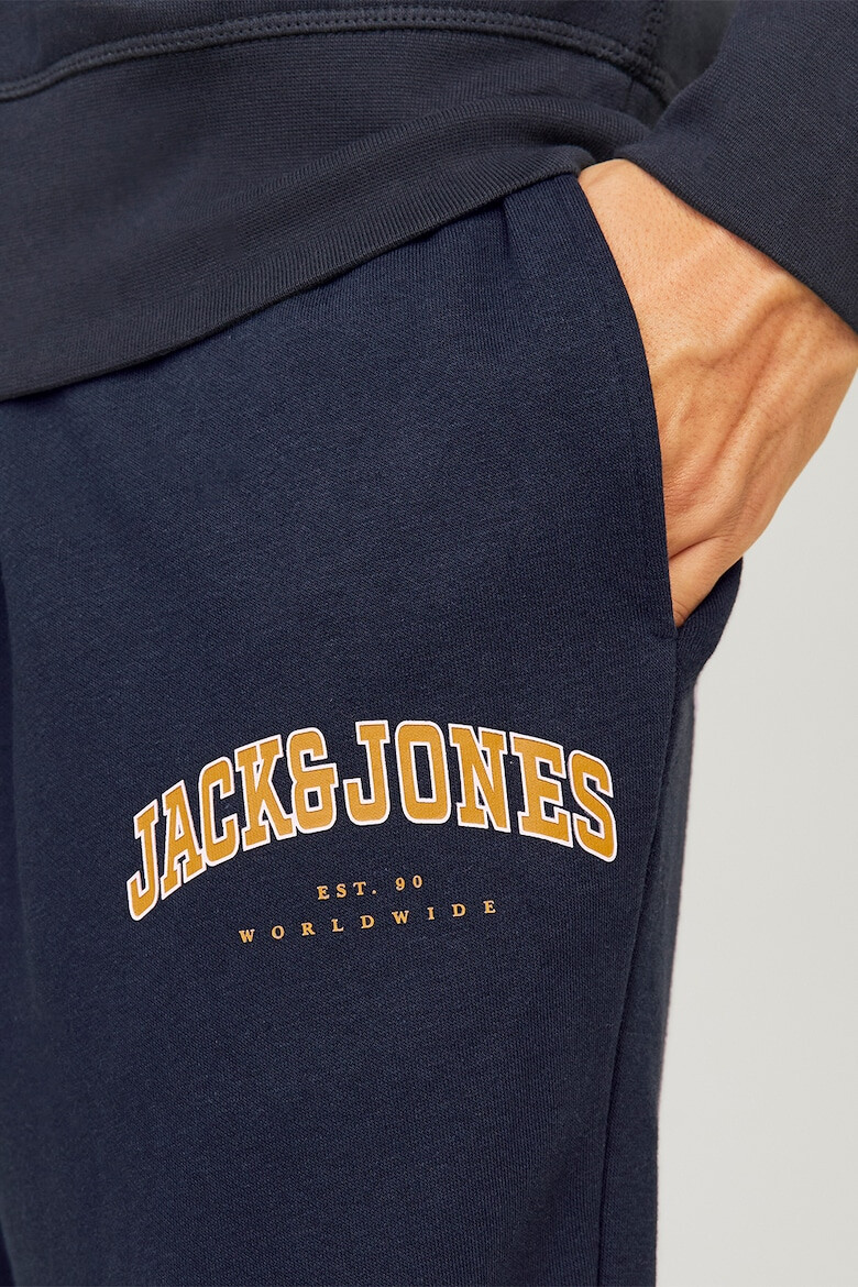 Jack & Jones Pantaloni de trening din amestec de bumbac cu snur - Pled.ro