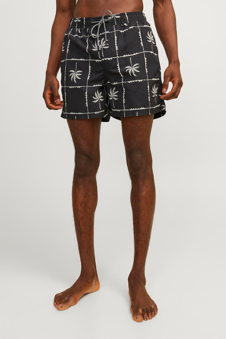 Jack & Jones Pantaloni scurti de baie cu model tropical - Pled.ro