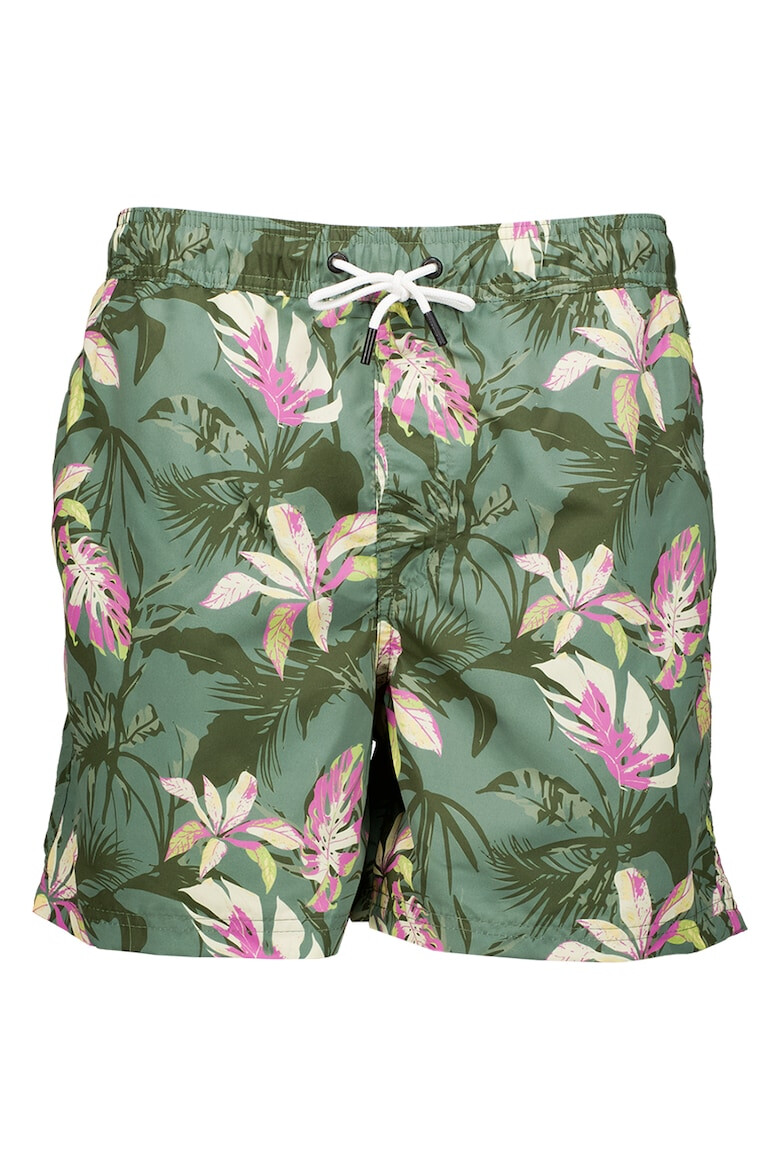 Jack & Jones Pantaloni scurti de baie cu snur si model floral - Pled.ro