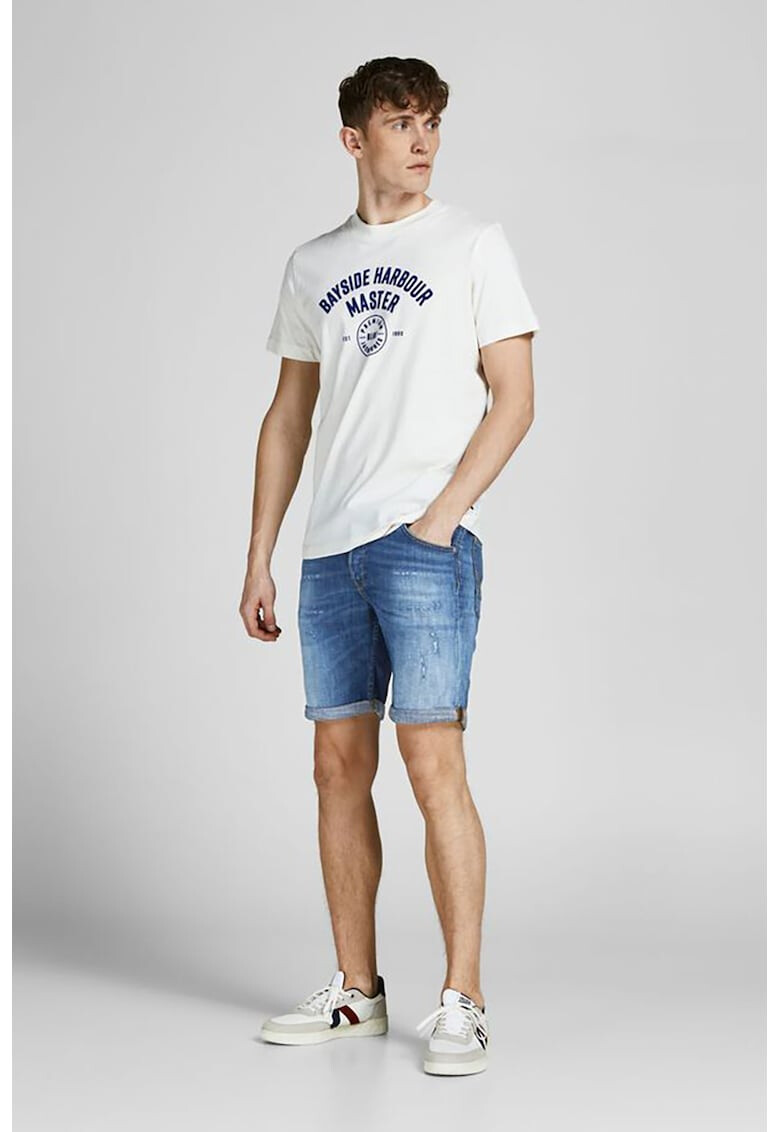 Jack & Jones Pantaloni scurti de denim cu aspect decolorat Rick - Pled.ro