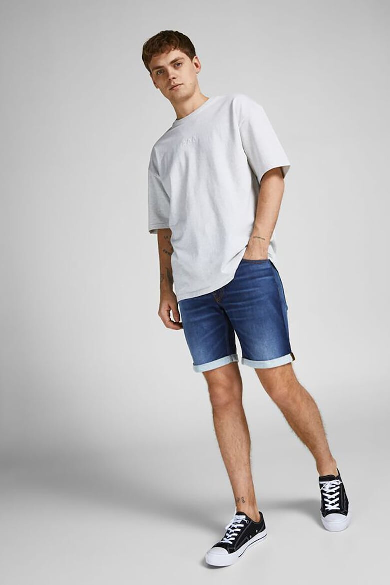 Jack & Jones Pantaloni scurti lejeri de denim cu aspect decolorat Rick - Pled.ro