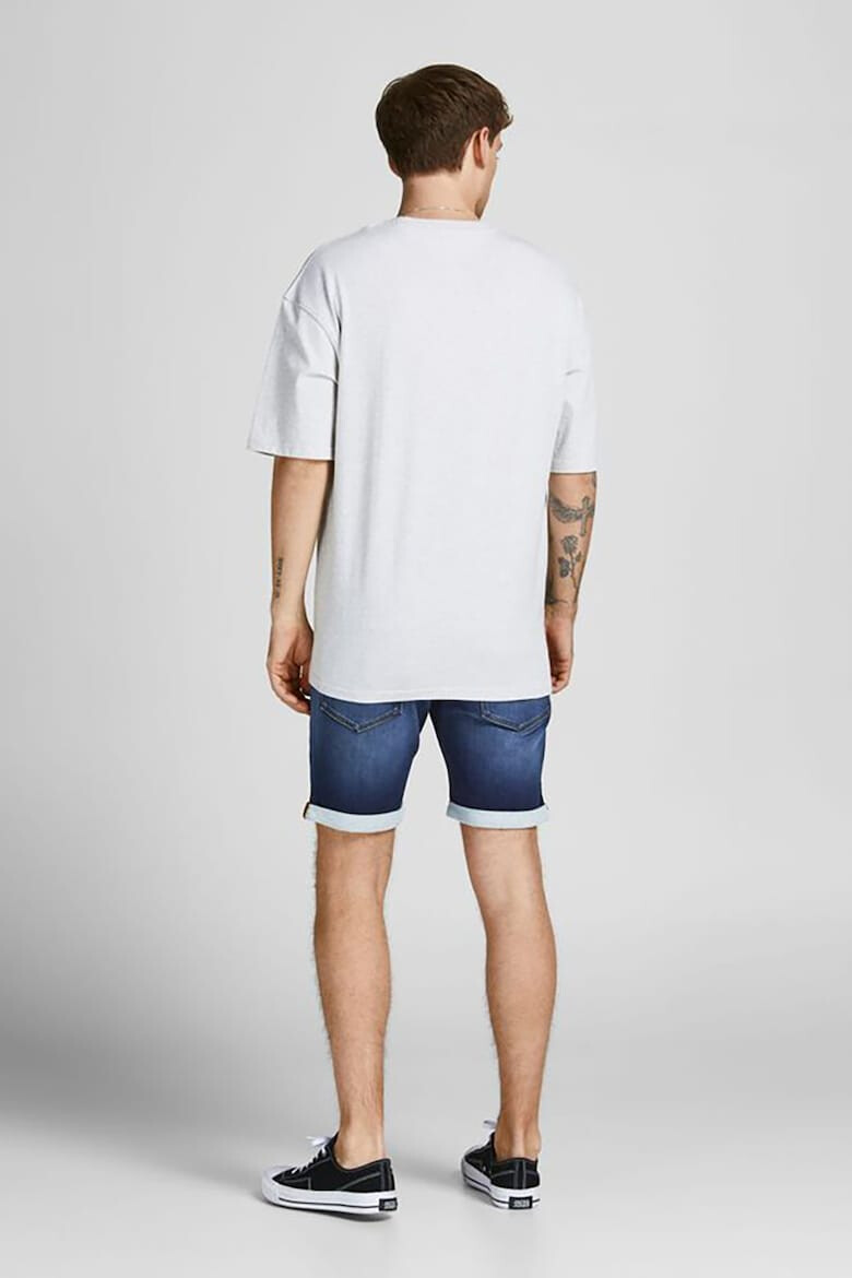 Jack & Jones Pantaloni scurti lejeri de denim cu aspect decolorat Rick - Pled.ro