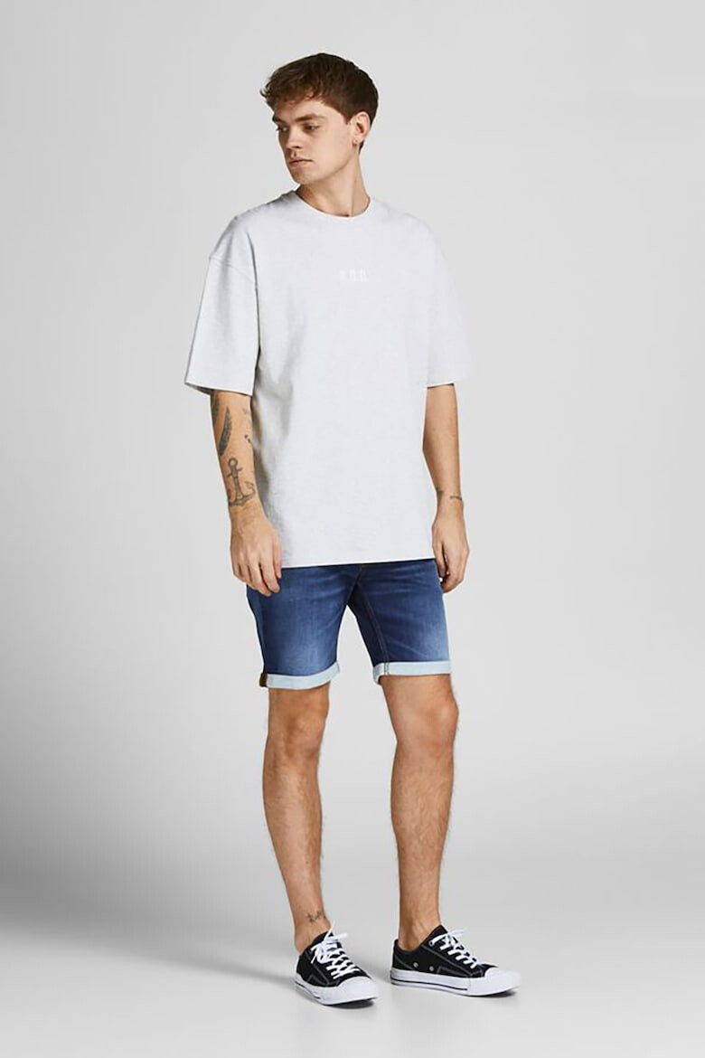 Jack & Jones Pantaloni scurti lejeri de denim cu aspect decolorat Rick - Pled.ro