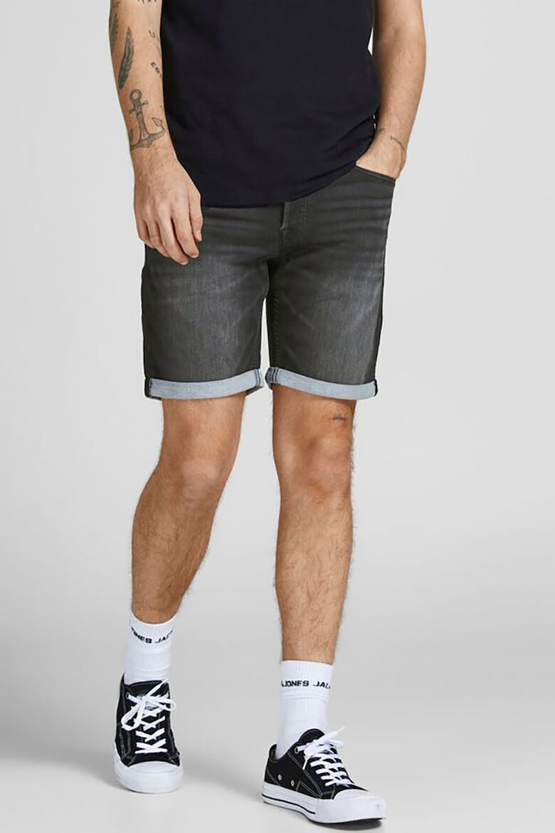 Jack & Jones Pantaloni scurti lejeri de denim cu aspect decolorat Rick - Pled.ro