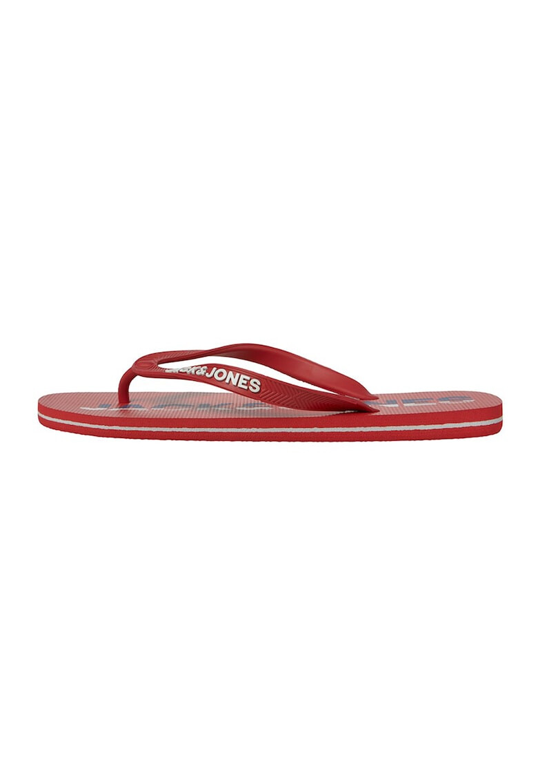 Jack & Jones Papuci flip-flop cu logo contrastant - Pled.ro