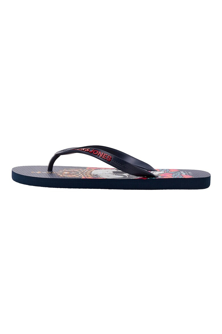 Jack & Jones Papuci flip-flop cu logo contrastant - Pled.ro