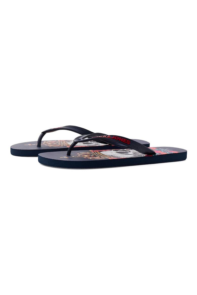 Jack & Jones Papuci flip-flop cu logo contrastant - Pled.ro